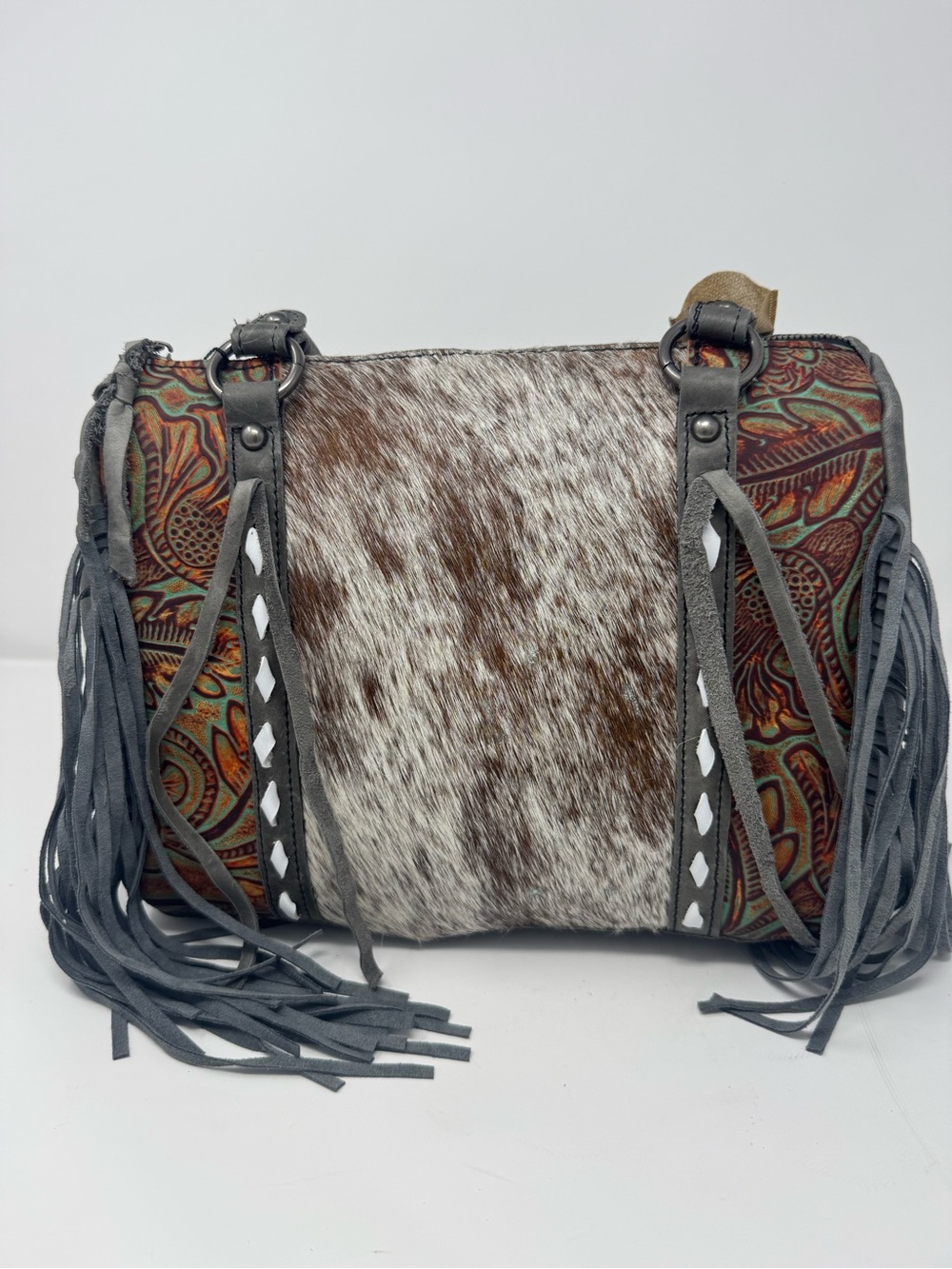 Fringed Cowhide Conceal & Carry Bag